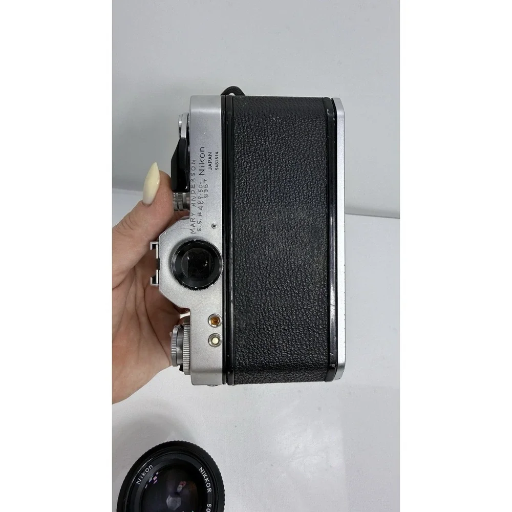 Rare Vintage Nikkormat EL 35mm SLR Camera w/ Nikkor 50mm f/1.4 Lens Tokyo Japan
